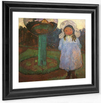 Girl In The Garden Near The Crystal Ball By Paula Modersohn Becker Fine Art Print