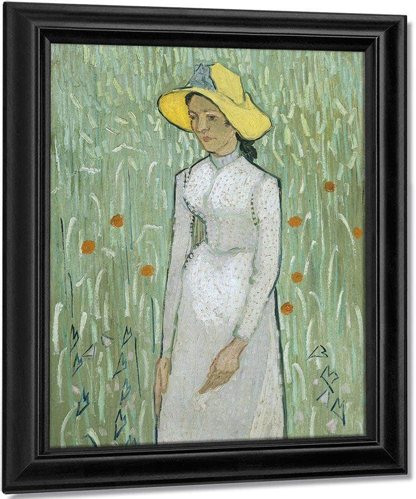 Girl In White By Vincent Van Gogh Fine Art Print