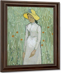 Girl In White By Vincent Van Gogh Fine Art Print