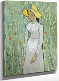 Girl In White By Vincent Van Gogh Fine Art Print