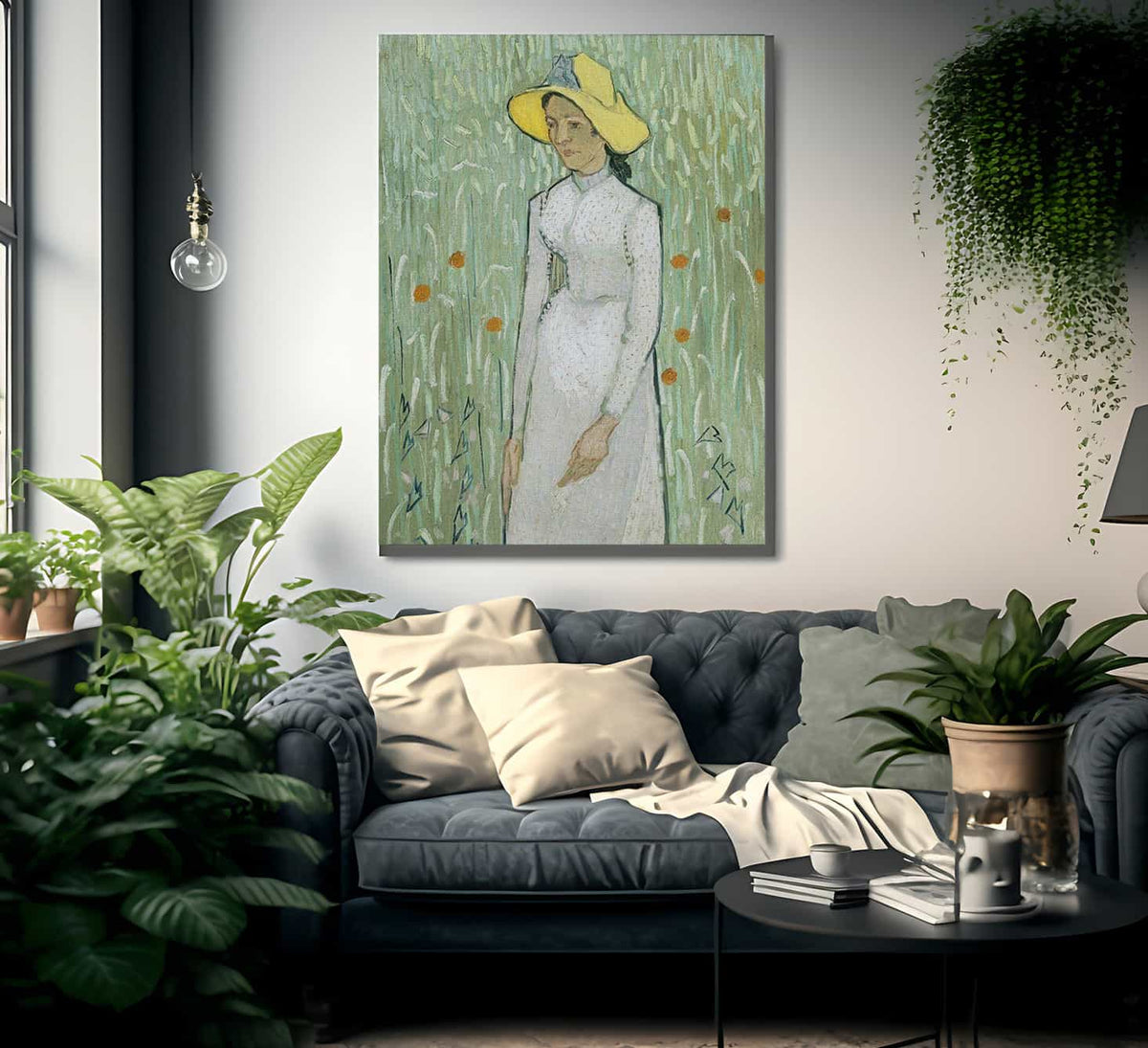 Girl In White By Vincent Van Gogh Fine Art Print