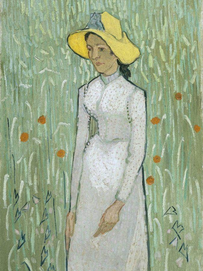Girl In White By Vincent Van Gogh Fine Art Print