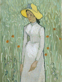 Girl In White By Vincent Van Gogh Fine Art Print