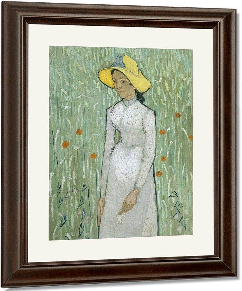 Girl In White By Vincent Van Gogh Fine Art Print