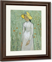 Girl In White By Vincent Van Gogh Fine Art Print