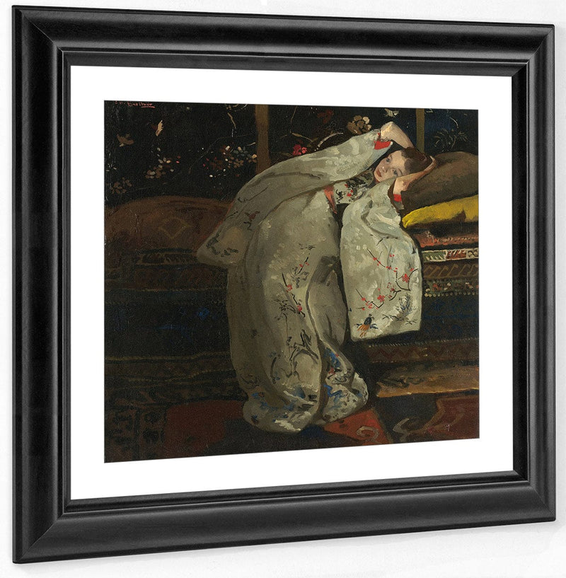 Girl In White Kimono By George Hendrik Breitner Fine Art Print