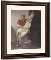 Girl Plucking A Swan 1900 By Anna Ancher Fine Art Print