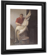 Girl Plucking A Swan 1900 By Anna Ancher Fine Art Print