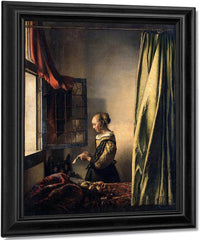 Girl Reading A Letter By An Open Window 1659 By Johannes Vermeer Fine Art Print