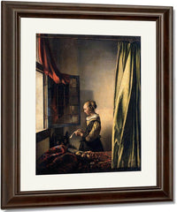 Girl Reading A Letter By An Open Window 1659 By Johannes Vermeer Fine Art Print