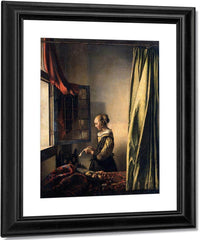 Girl Reading A Letter By An Open Window 1659 By Johannes Vermeer Fine Art Print