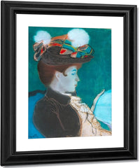 Girl Reading A Newspaper By Louis Anquetin Fine Art Print