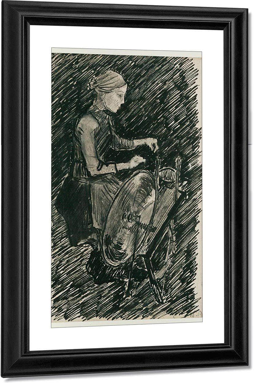 Girl Spinning By Nicolai Astrup Fine Art Print
