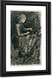 Girl Spinning By Nicolai Astrup Fine Art Print