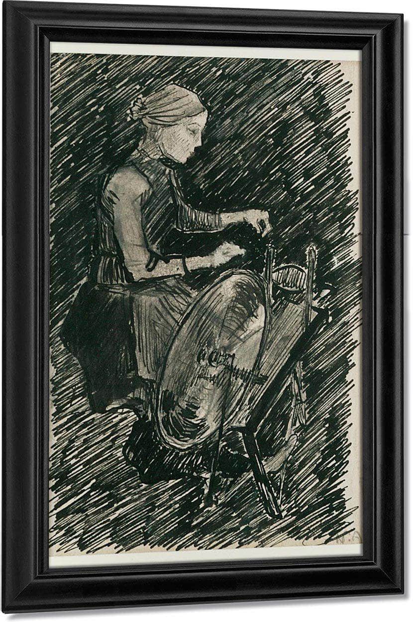 Girl Spinning By Nicolai Astrup Fine Art Print