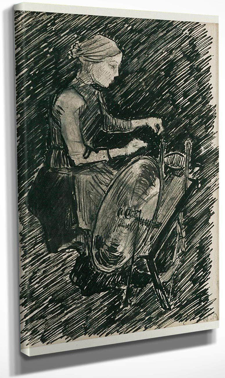 Girl Spinning By Nicolai Astrup Fine Art Print