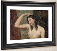 Girl Touching Her Head By William Etty Fine Art Print