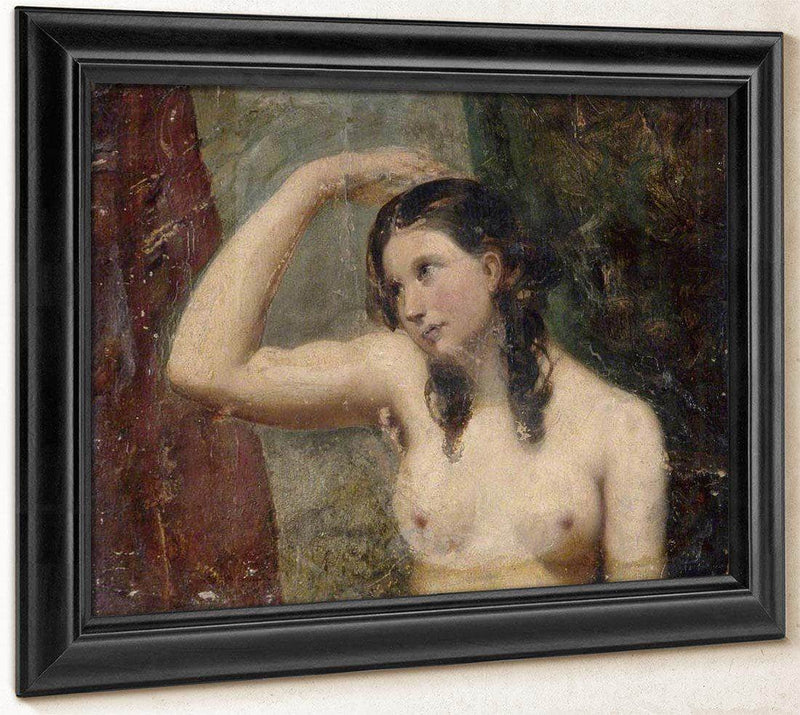 Girl Touching Her Head By William Etty Fine Art Print