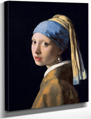 Girl With A Pearl Earring 1665 By Johannes Vermeer Fine Art Print