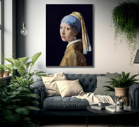 Girl With A Pearl Earring 1665 By Johannes Vermeer Fine Art Print