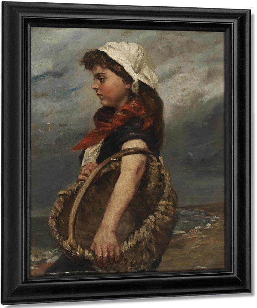 Girl With Basket By Alice Pike Barney Fine Art Print