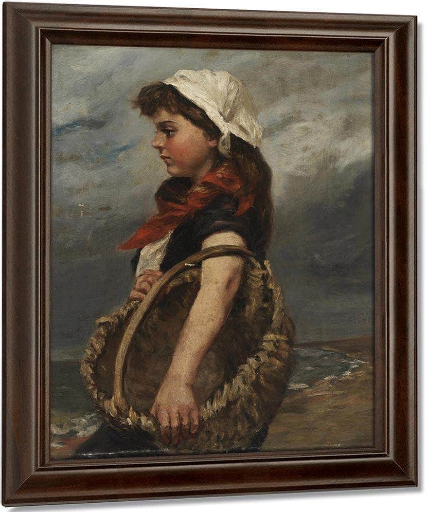 Girl With Basket By Alice Pike Barney Fine Art Print