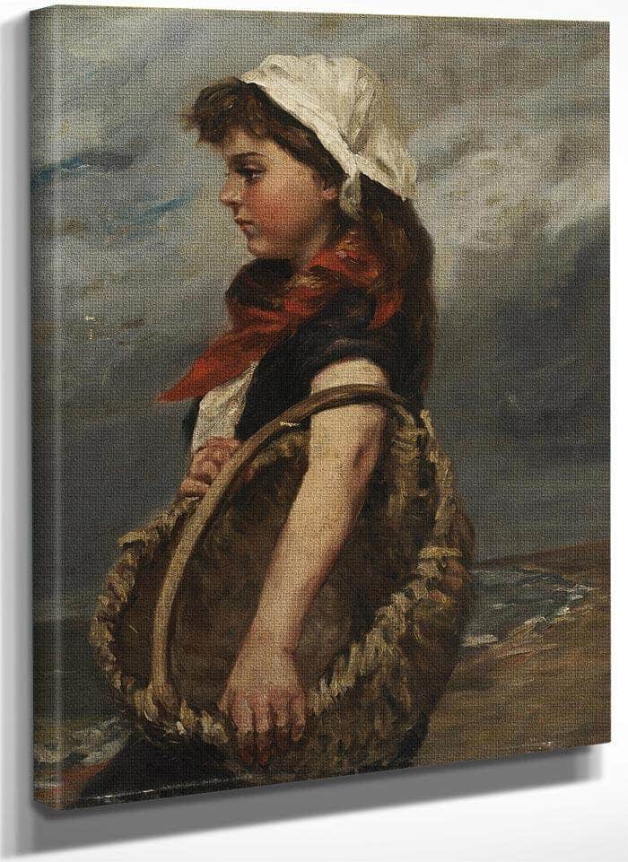 Girl With Basket By Alice Pike Barney Fine Art Print