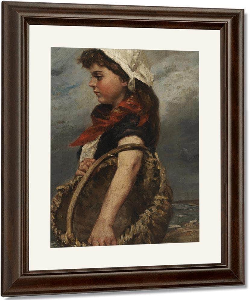 Girl With Basket By Alice Pike Barney Fine Art Print