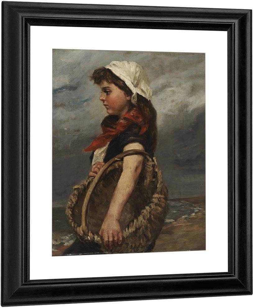 Girl With Basket By Alice Pike Barney Fine Art Print