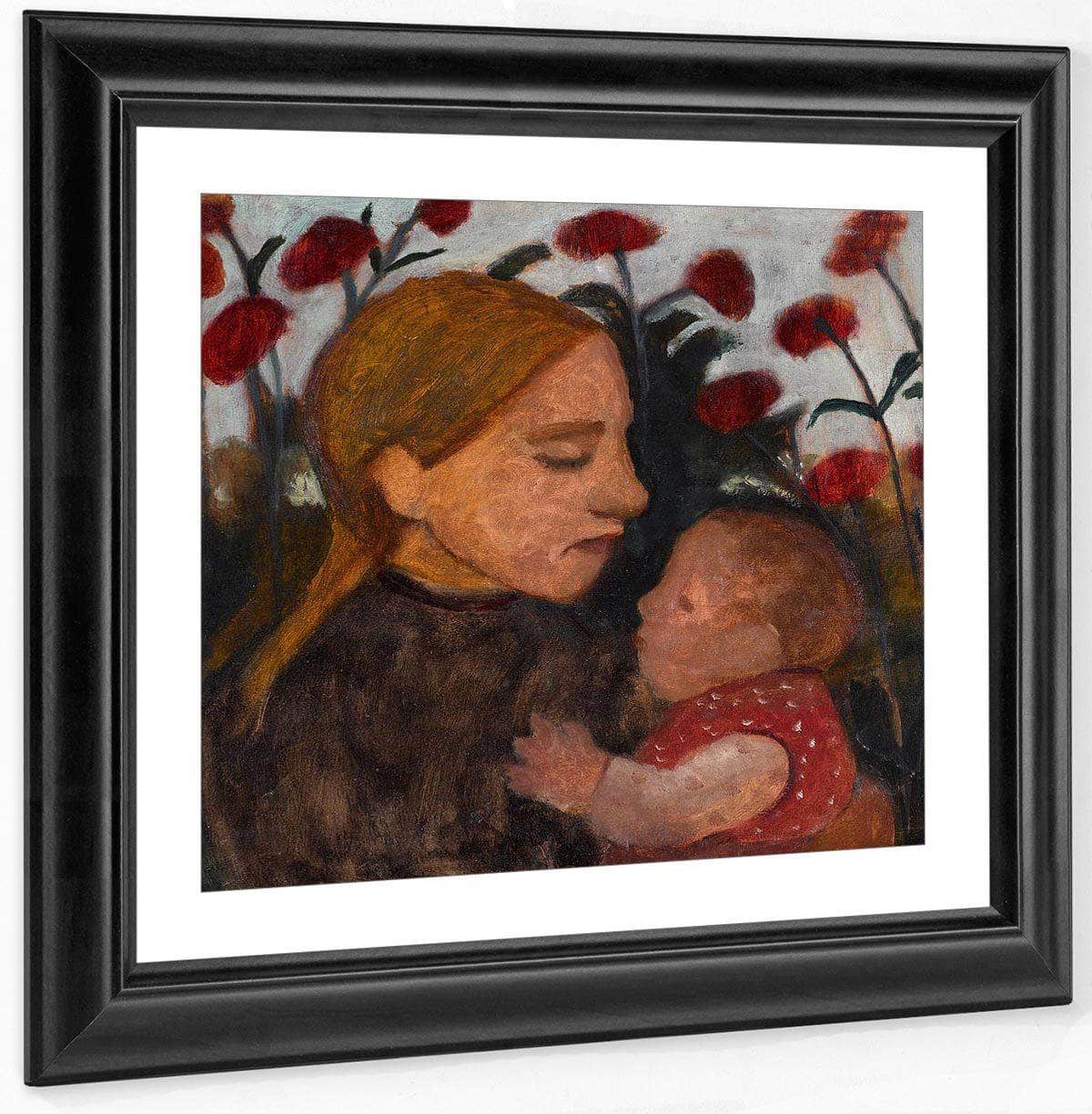 Girl With Child By Paula Modersohn Becker Fine Art Print