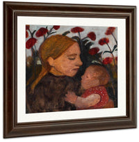 Girl With Child By Paula Modersohn Becker Fine Art Print