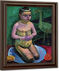 Girl With Stork By Paula Modersohn Becker Fine Art Print