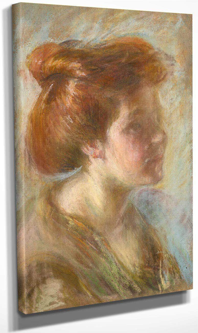 Girl With Titian Hair By Alice Pike Barney Fine Art Print