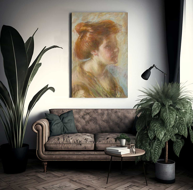 Girl With Titian Hair By Alice Pike Barney Fine Art Print