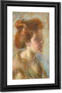 Girl With Titian Hair By Alice Pike Barney Fine Art Print