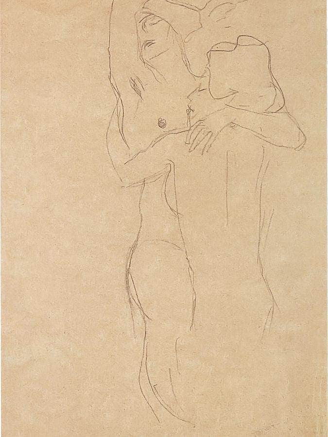 Girlfriends, 1905 By Gustav Klimt Fine Art Print