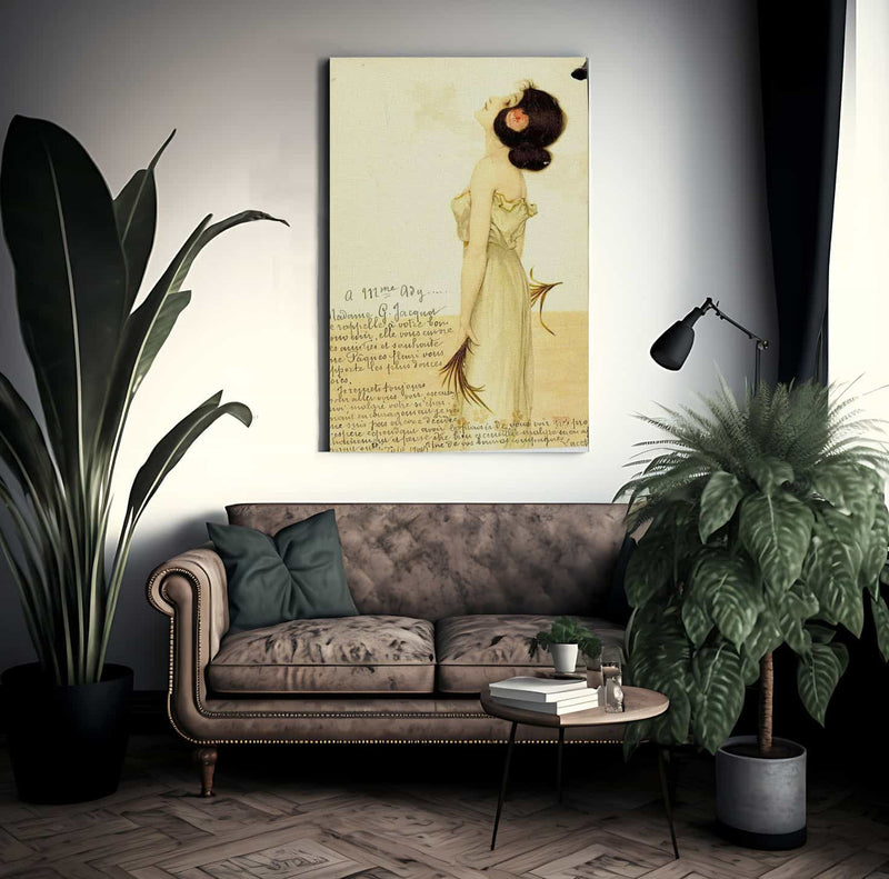 Girls With Flowers At Feet 1902 4 By Raphael Kirchner Fine Art Print