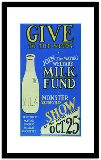 Give  Vintage Poster Fine Art Print
