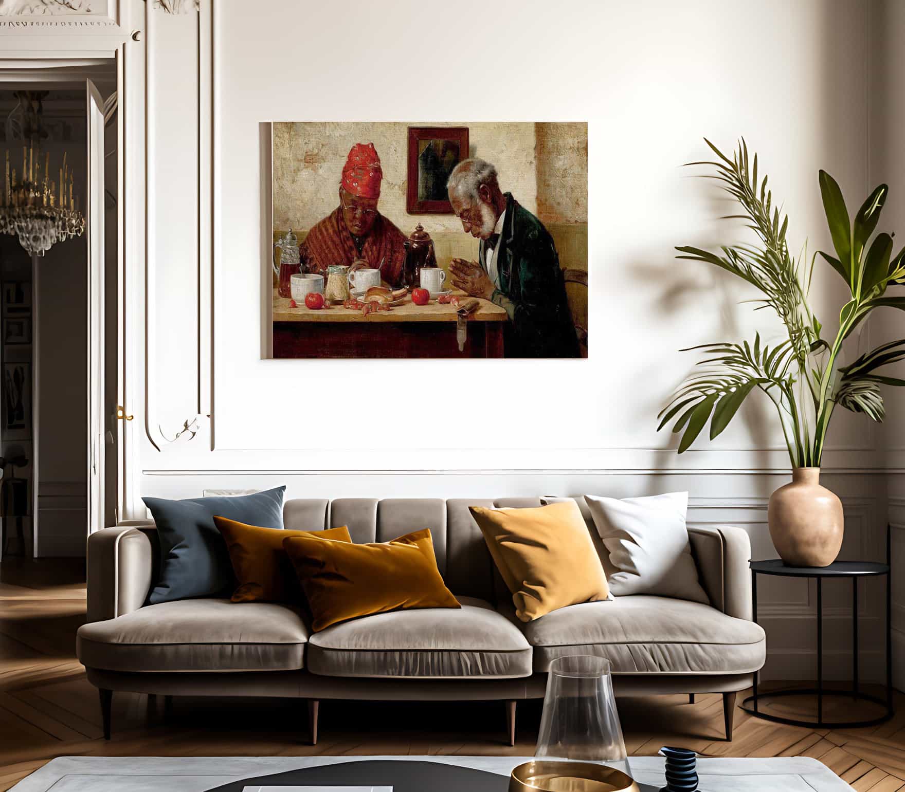 Giving Thanks By Harry Roseland Fine Art Print