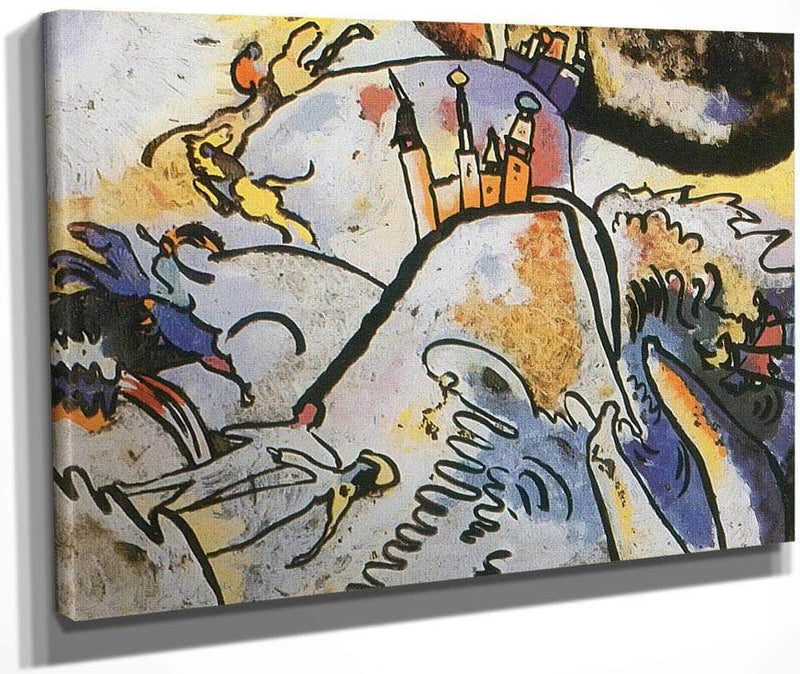 Glass Painting With Sun By Wassily Kandinsky Fine Art Print