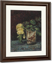 Glass With Yellow Roses By Vincent Van Gogh Fine Art Print