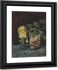Glass With Yellow Roses By Vincent Van Gogh Fine Art Print