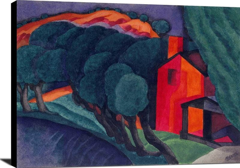 Glowing Night Painting Oscar Bluemner Canvas Art Fine Art Print