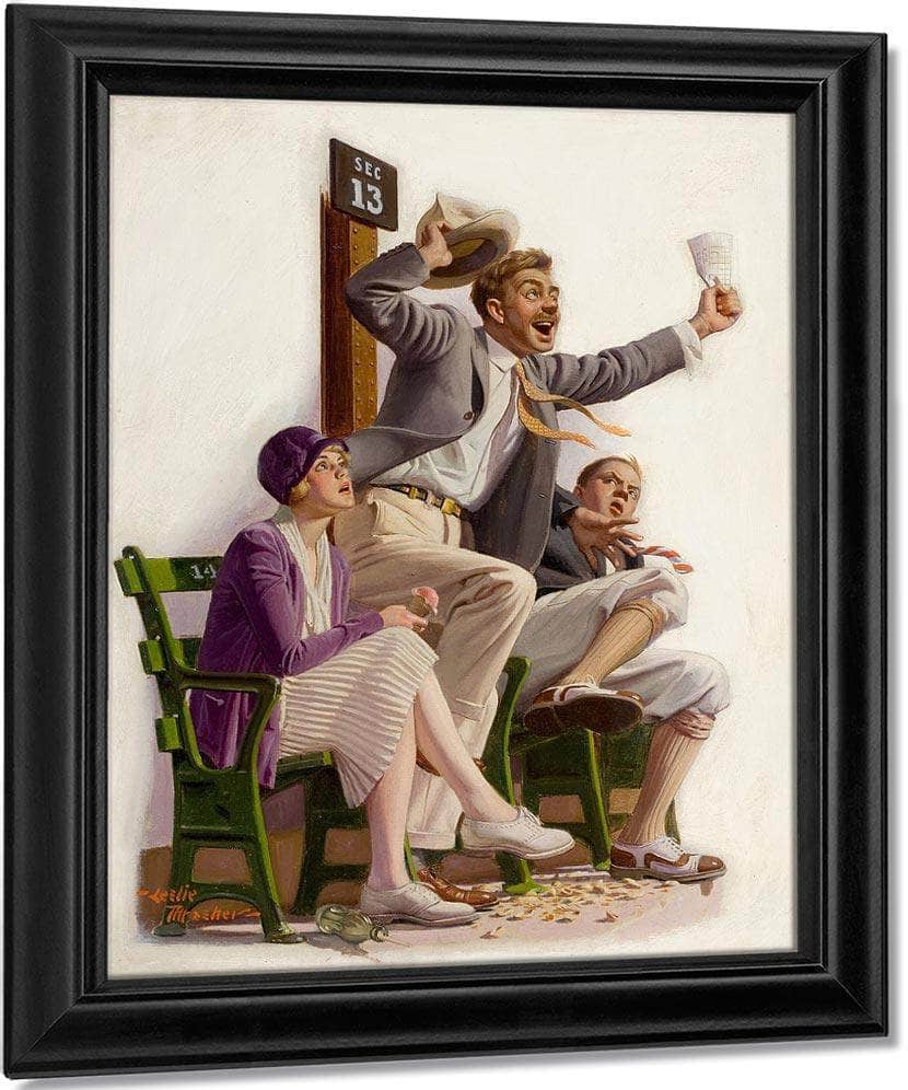 Go Yankees Liberty Magazine Cover August 7 1926 By Leslie Thrasher Fine Art Print