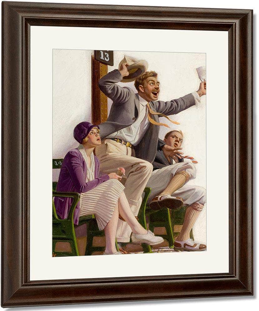 Go Yankees Liberty Magazine Cover August 7 1926 By Leslie Thrasher Fine Art Print