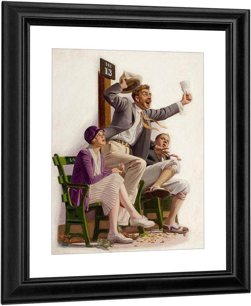 Go Yankees Liberty Magazine Cover August 7 1926 By Leslie Thrasher Fine Art Print