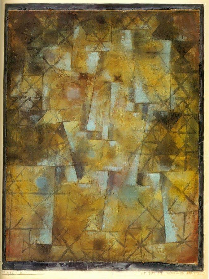 God Of The Northern Woods 1922 32 By Paul Klee Fine Art Print