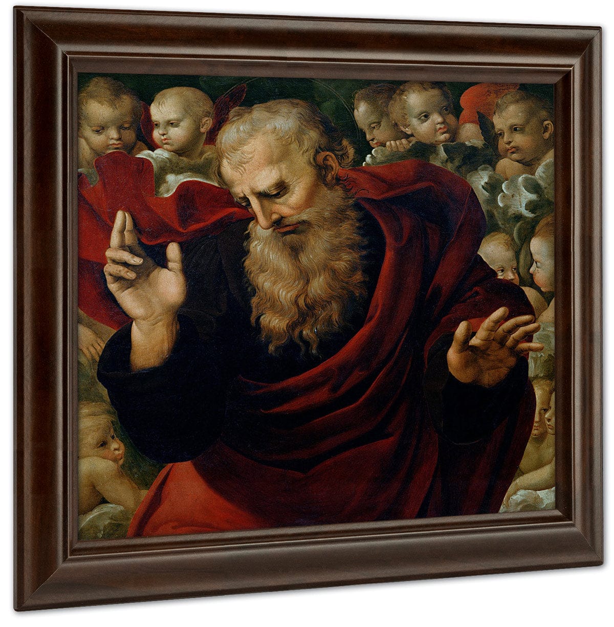 God The Father Blessing By Raphael Fine Art Print