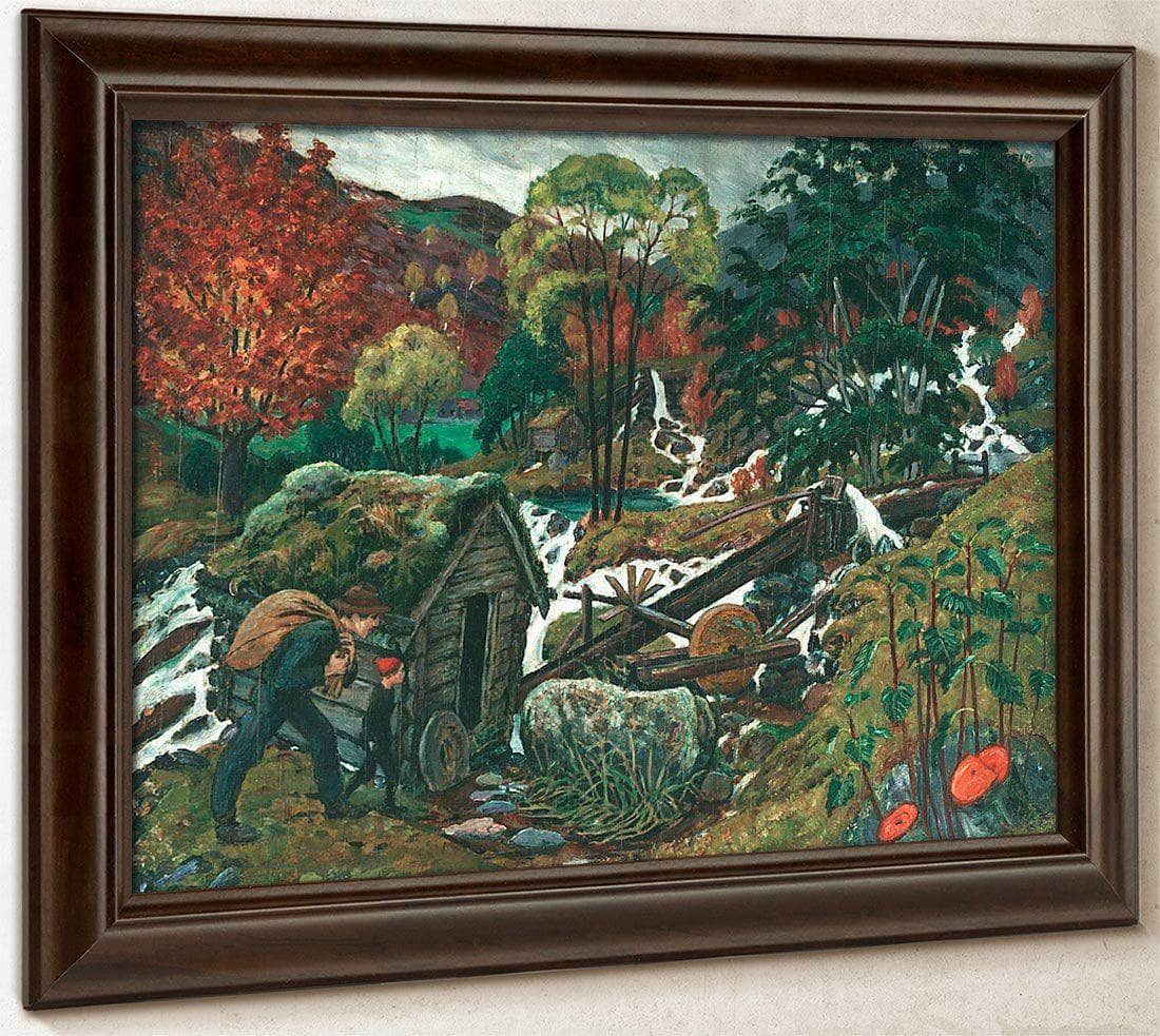 Going To The Mill By Nicolai Astrup Fine Art Print