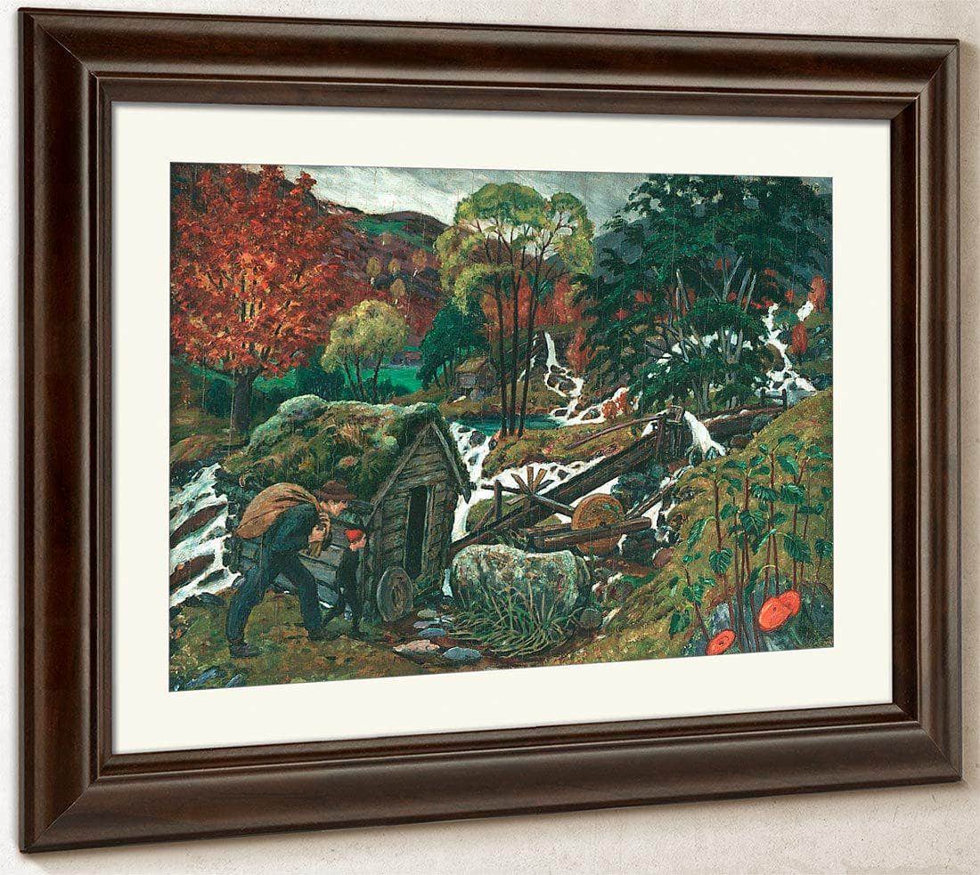 Going To The Mill By Nicolai Astrup Fine Art Print